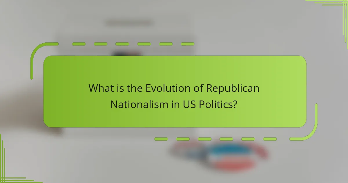 What is the Evolution of Republican Nationalism in US Politics?